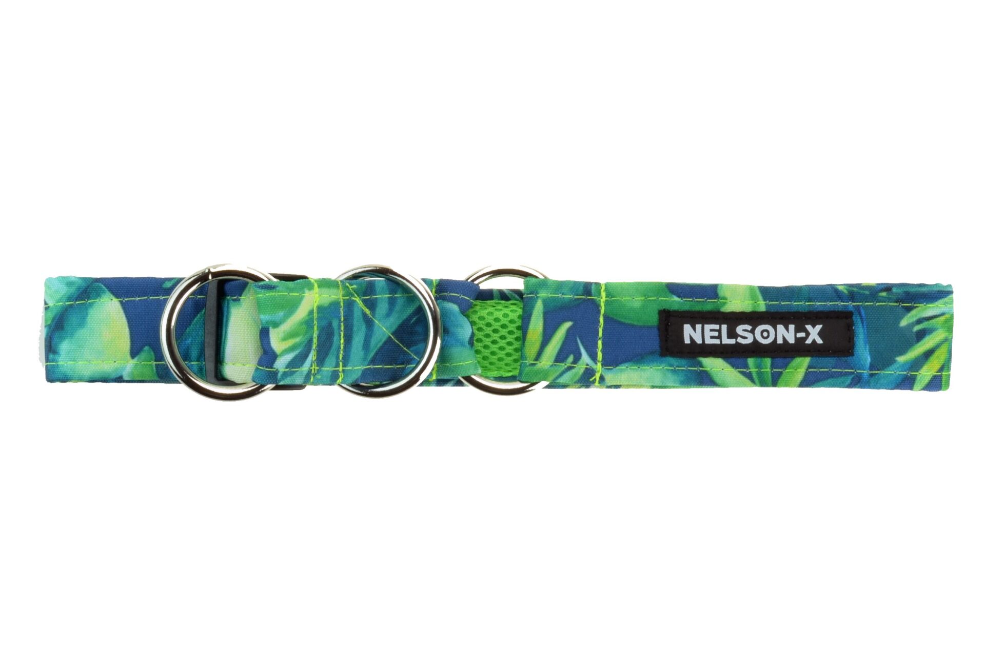 Szeroka obroża półzaciskowa (półzacisk) dla psa NELSON-X Floral