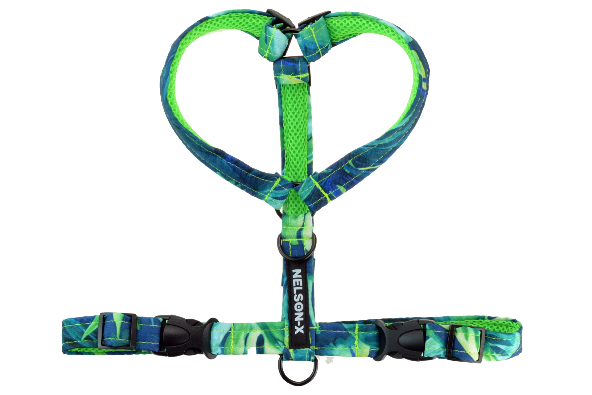 Szelki Guard dla psa NELSON-X Floral Black czarne okucia