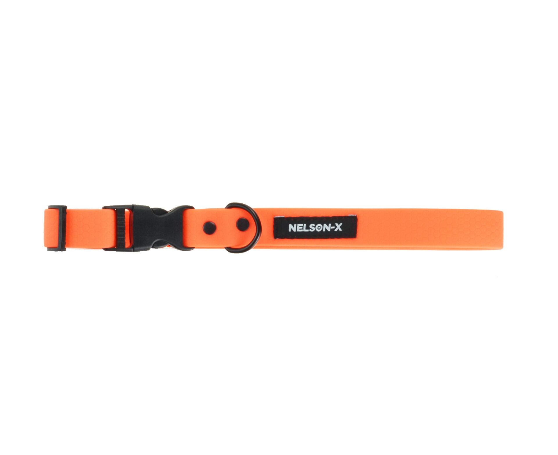 Obroża dla psa wodoodporna NELSON-X PVC Black Hexa