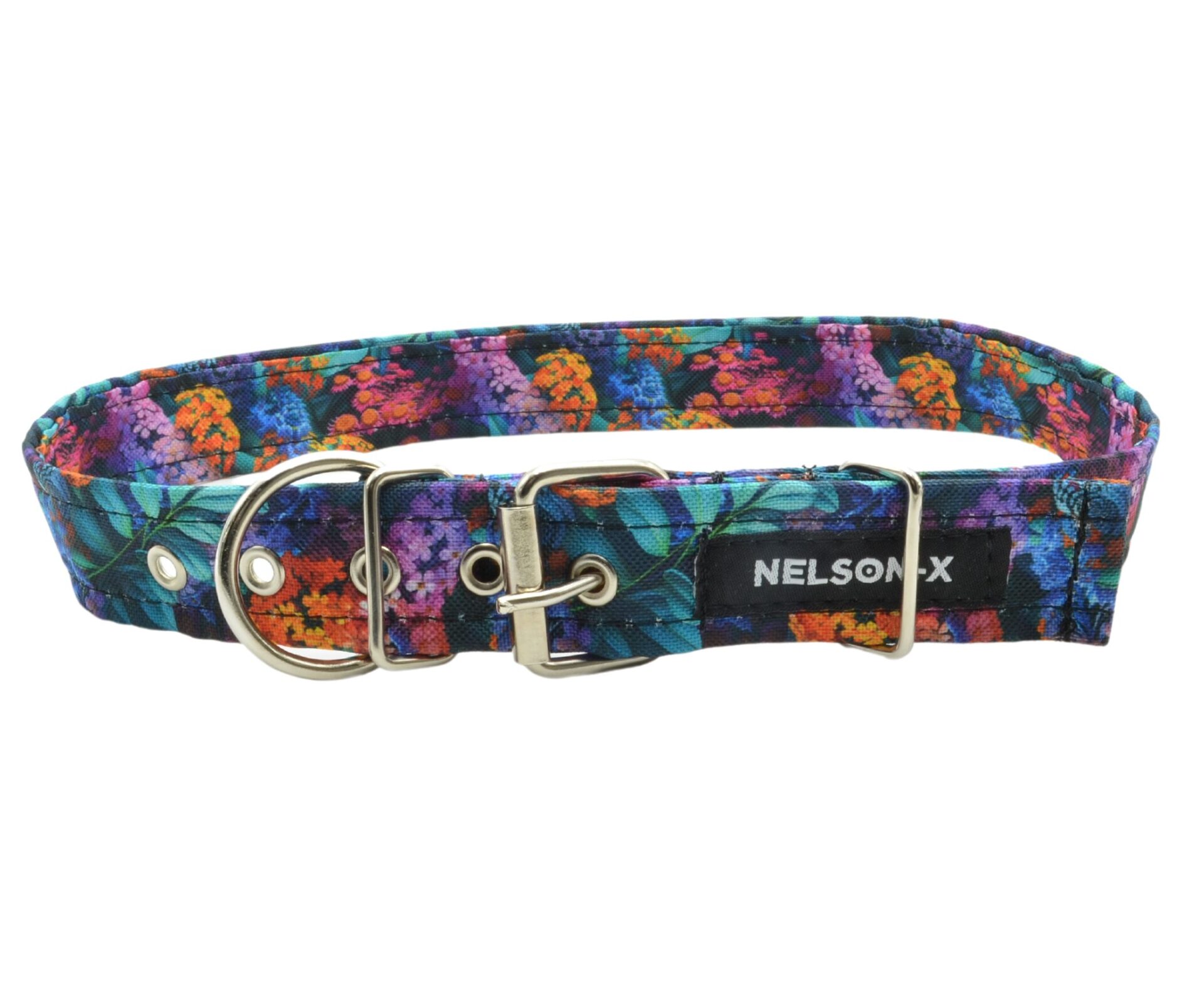 Nieodpinająca się obroża dla psa NELSON-X Floral Safety Small