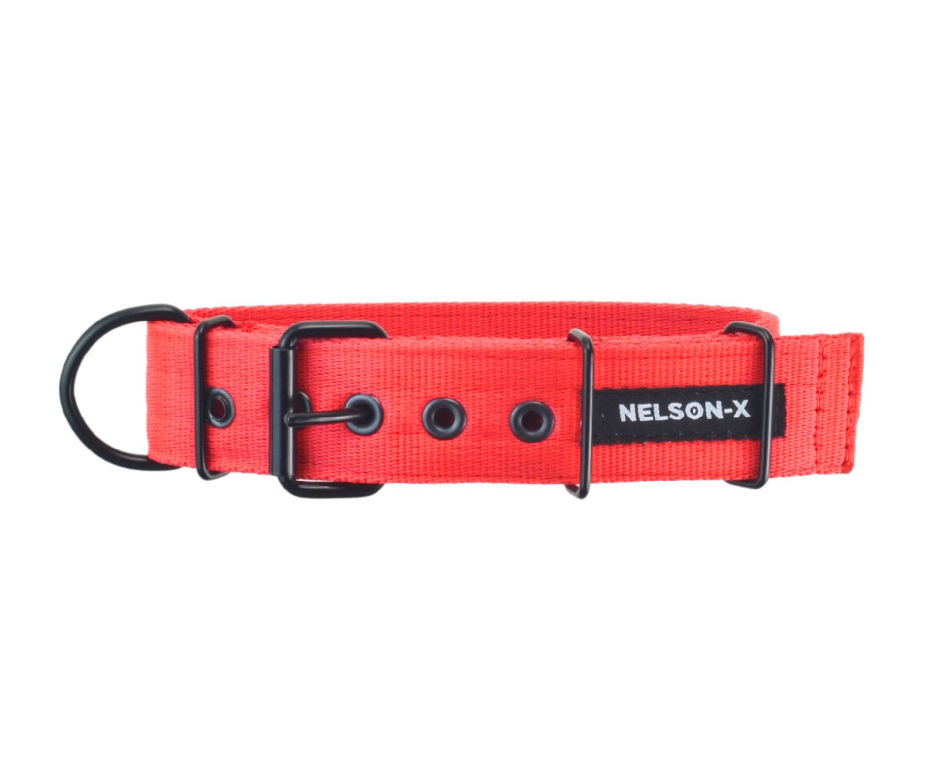 Szeroka obroża dla psa NELSON-X SAFETY BLACK nieodpinająca się