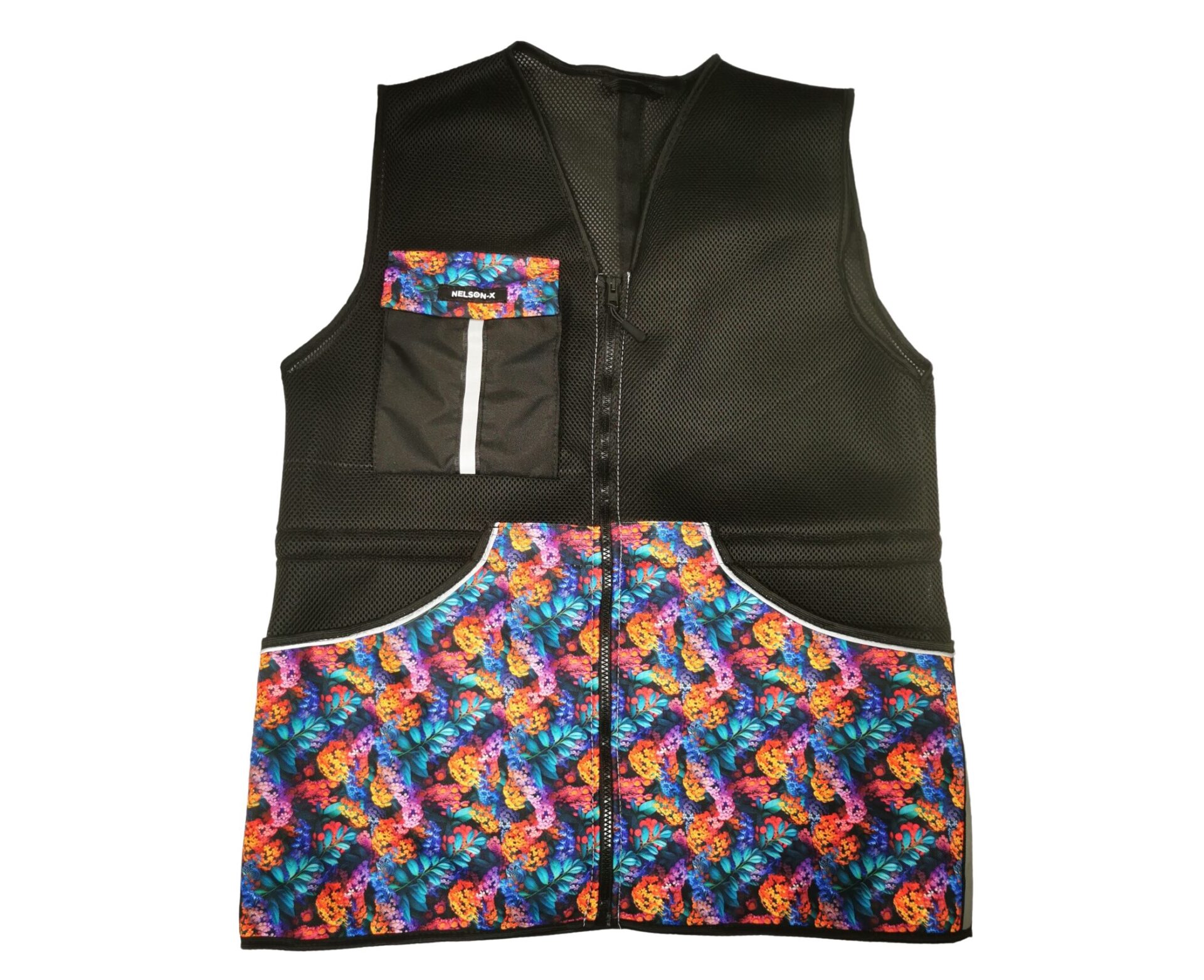Kamizelka treningowa przewiewna z siateczki do treningu z psem NELSON-X floral